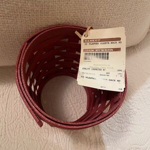 Longaberger woven brick red planter sleeve